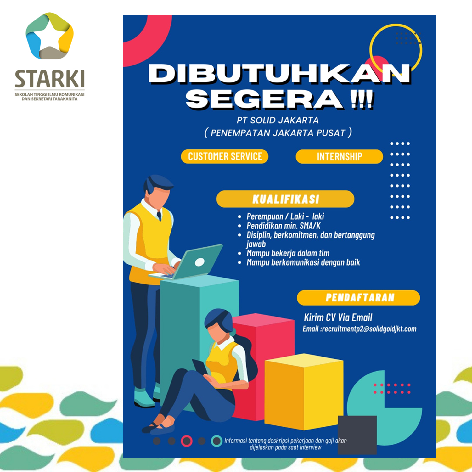 Lowongan Kerja PT Solid Jakarta STARKI Sekolah Tinggi Ilmu