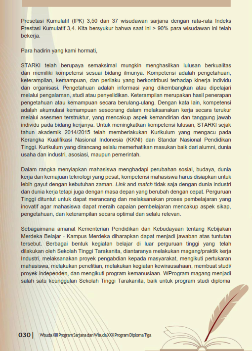 Wisuda 2024 - Laporan Akademik Ketua STARKI_002